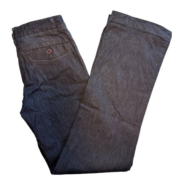 Theory Straight Leg Jeans Size 0 Dark Blue Designer Denim Straight Leg Fit Pants - Picture 1 of 5